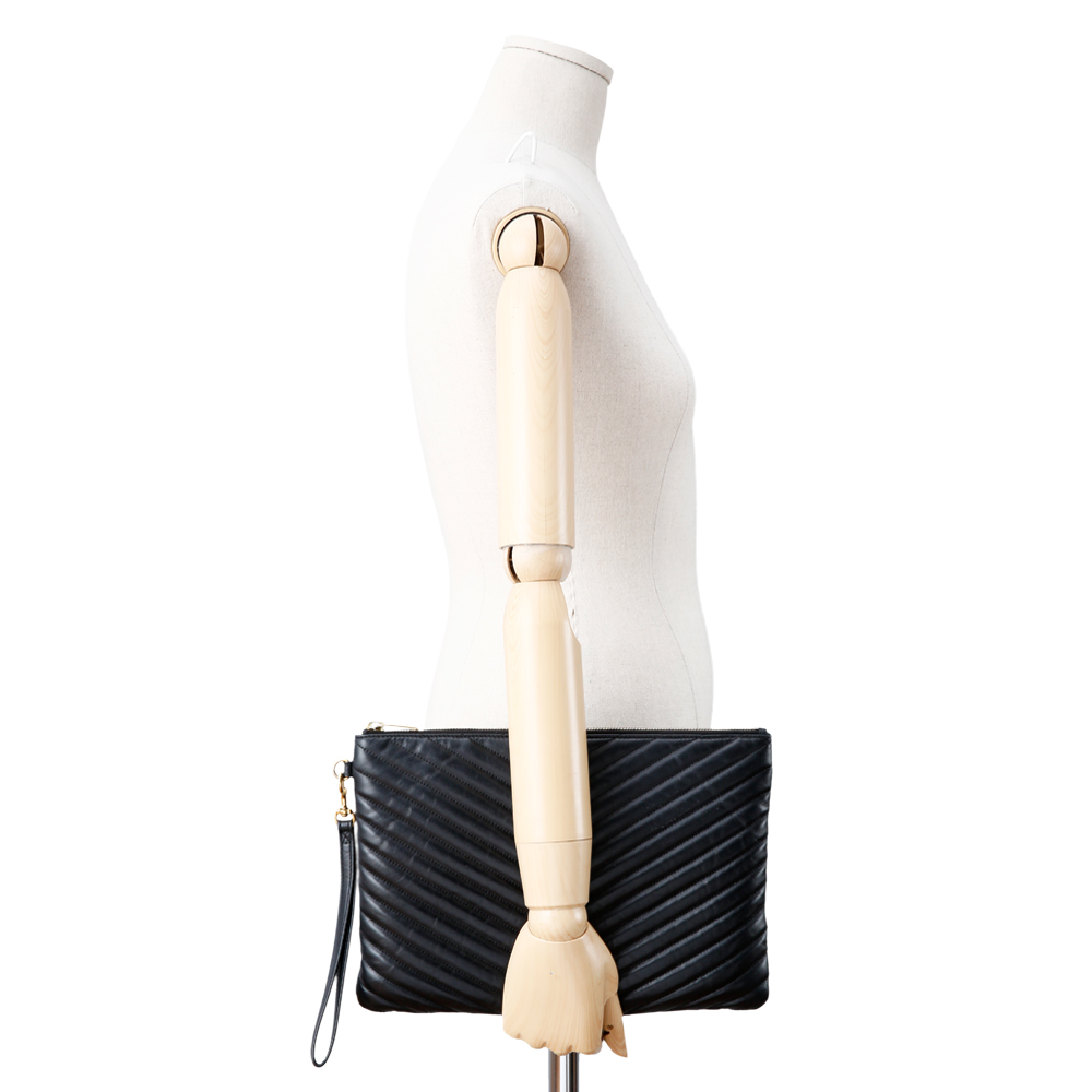 Yves Saint Laurent(USED)생로랑 모노그램 쉐브론 클러치