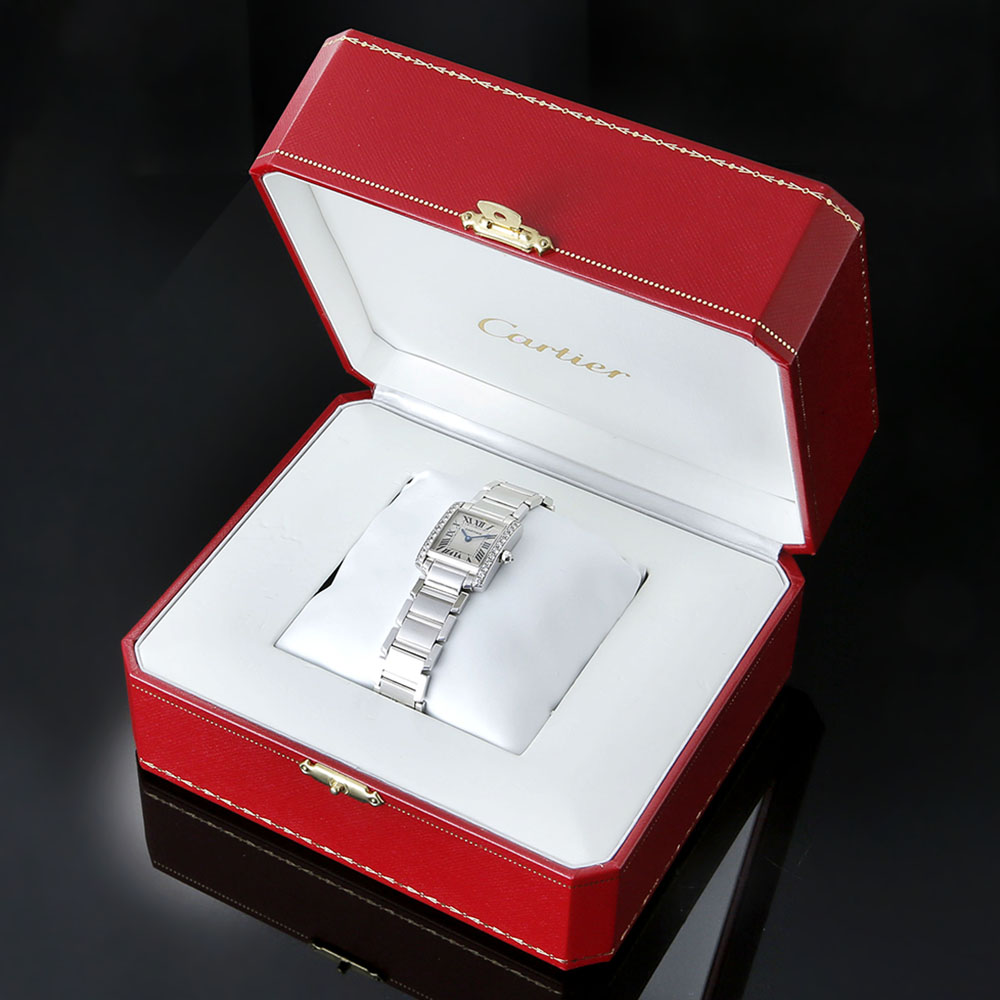 CARTIER(USED)까르띠에 탱크 프랑세스 WG 다이아베젤