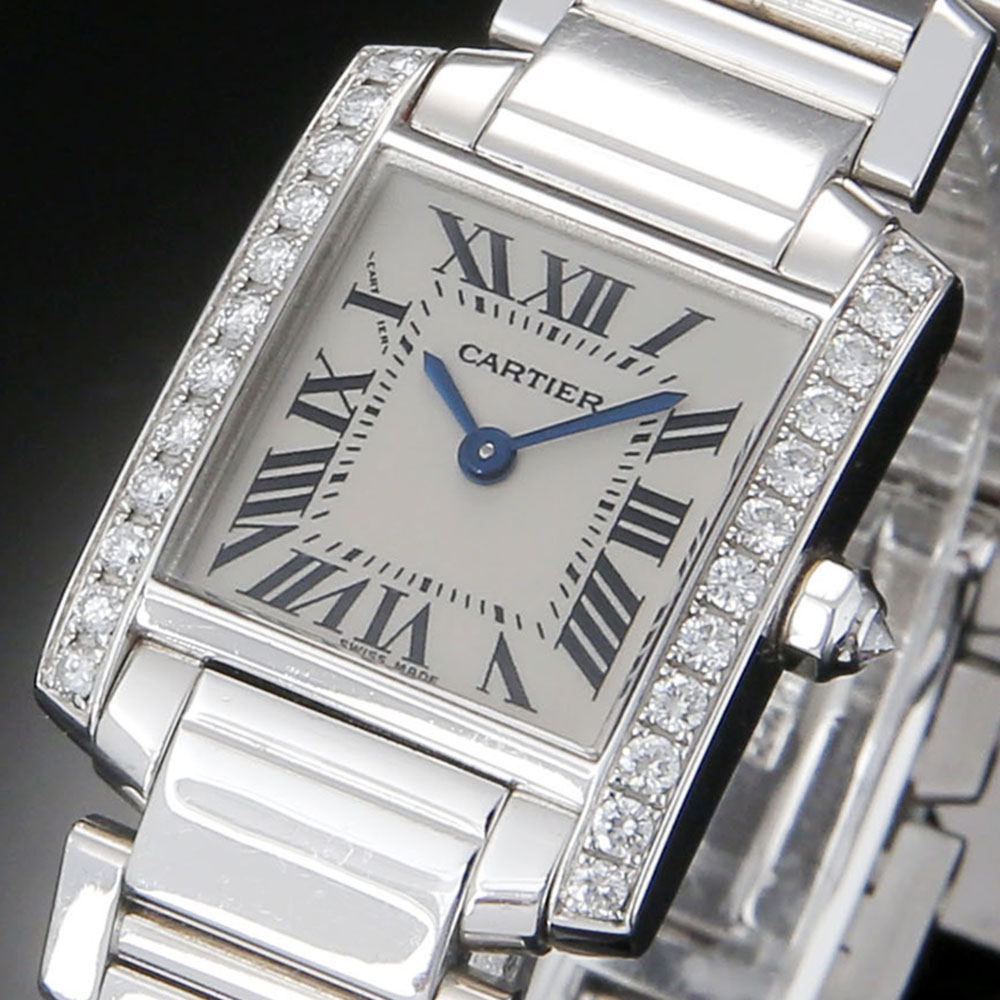 CARTIER(USED)까르띠에 탱크 프랑세스 WG 다이아베젤