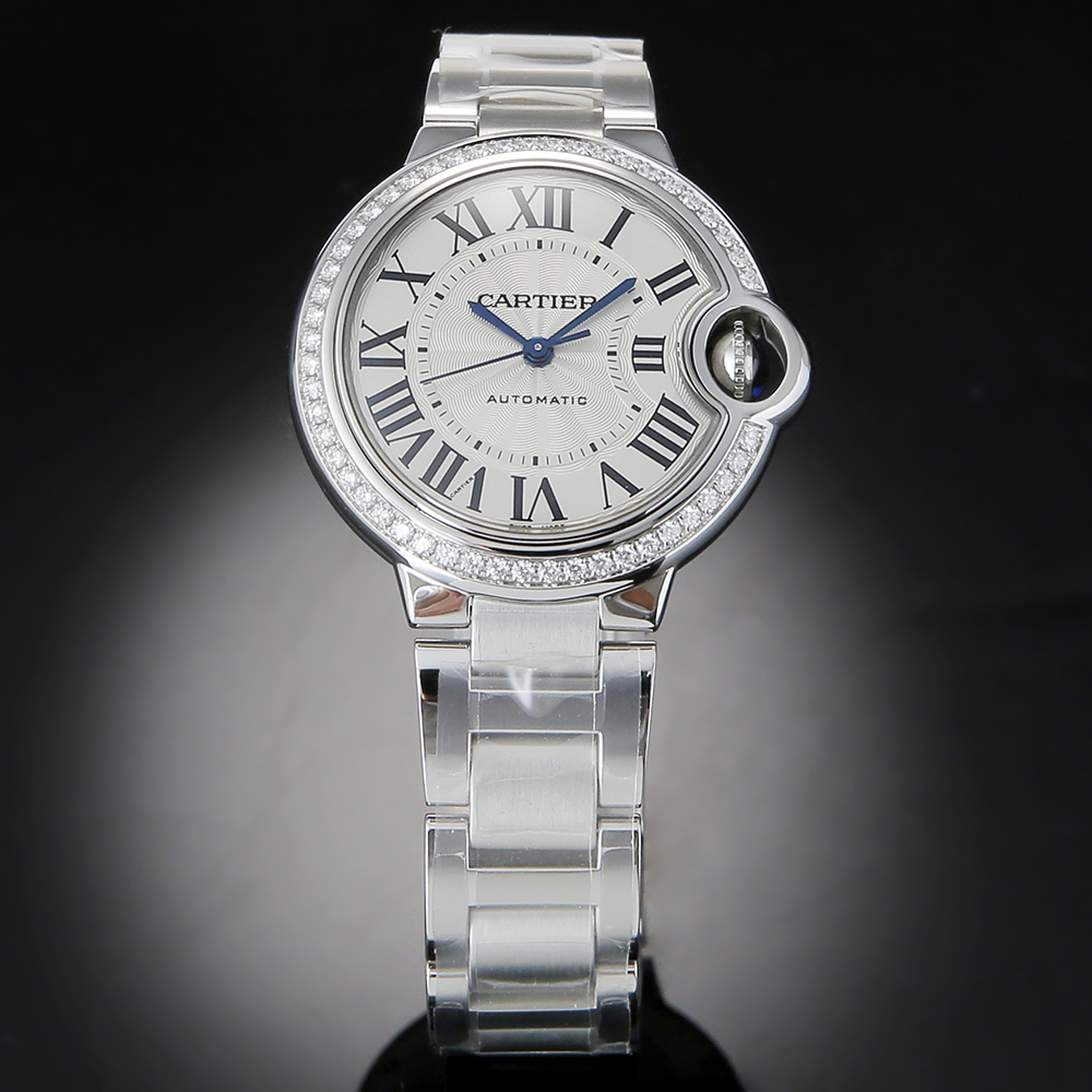 CARTIER(USED)까르띠에 발롱블루 스틸33 오토 다이아베젤