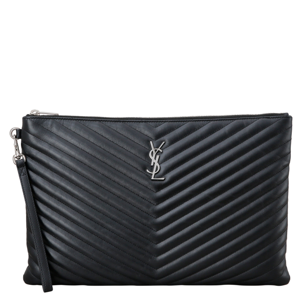 Yves Saint Laurent(USED)생로랑 모노그램 쉐브론 클러치