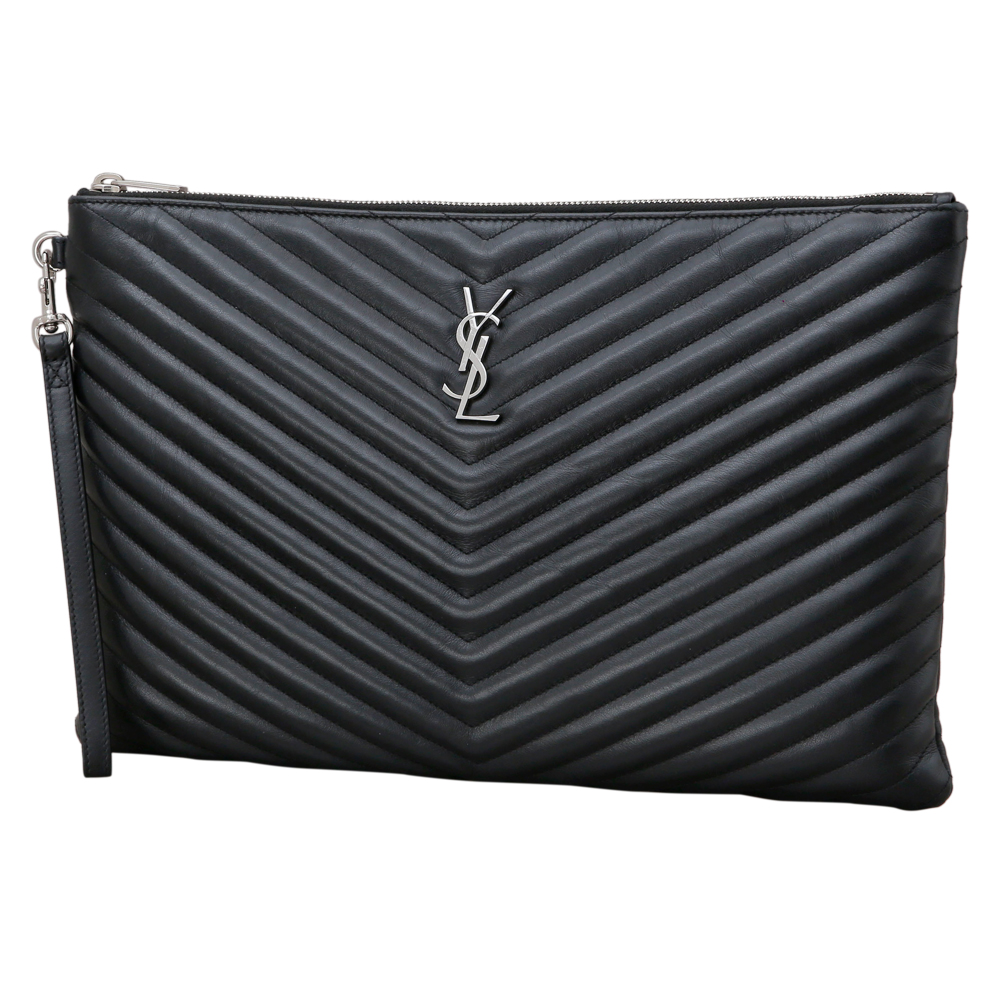 Yves Saint Laurent(USED)생로랑 모노그램 쉐브론 클러치