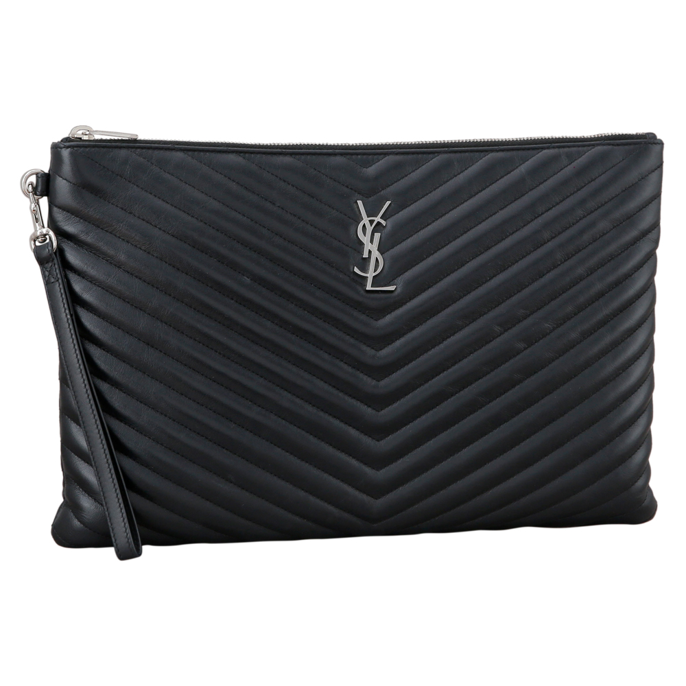 Yves Saint Laurent(USED)생로랑 모노그램 쉐브론 클러치