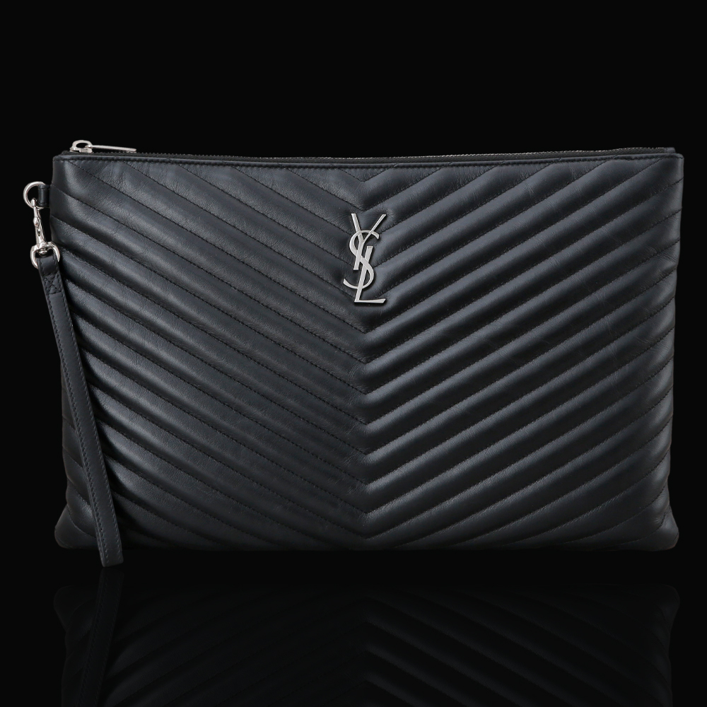 Yves Saint Laurent(USED)생로랑 모노그램 쉐브론 클러치