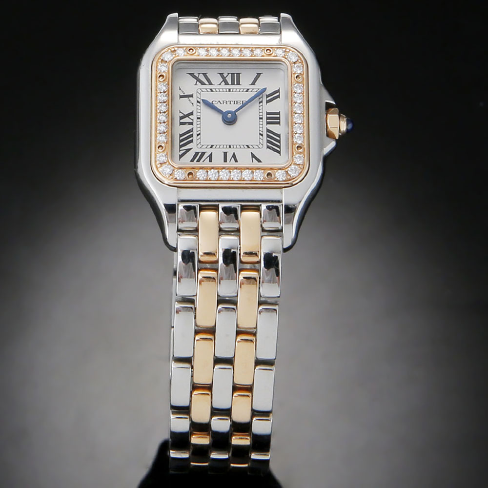 CARTIER(USED)까르띠에 팬더 2라인 콤비 다이아베젤