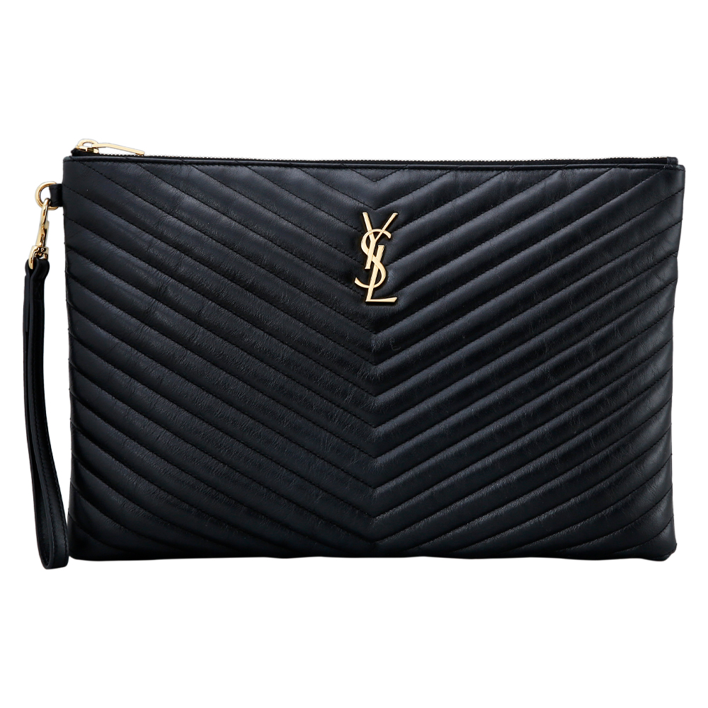 Yves Saint Laurent(USED)생로랑 모노그램 쉐브론 클러치