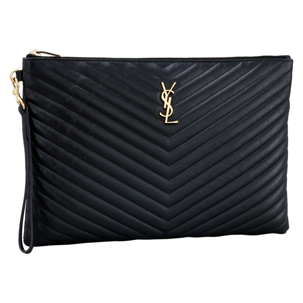Yves Saint Laurent(USED)생로랑 모노그램 쉐브론 클러치