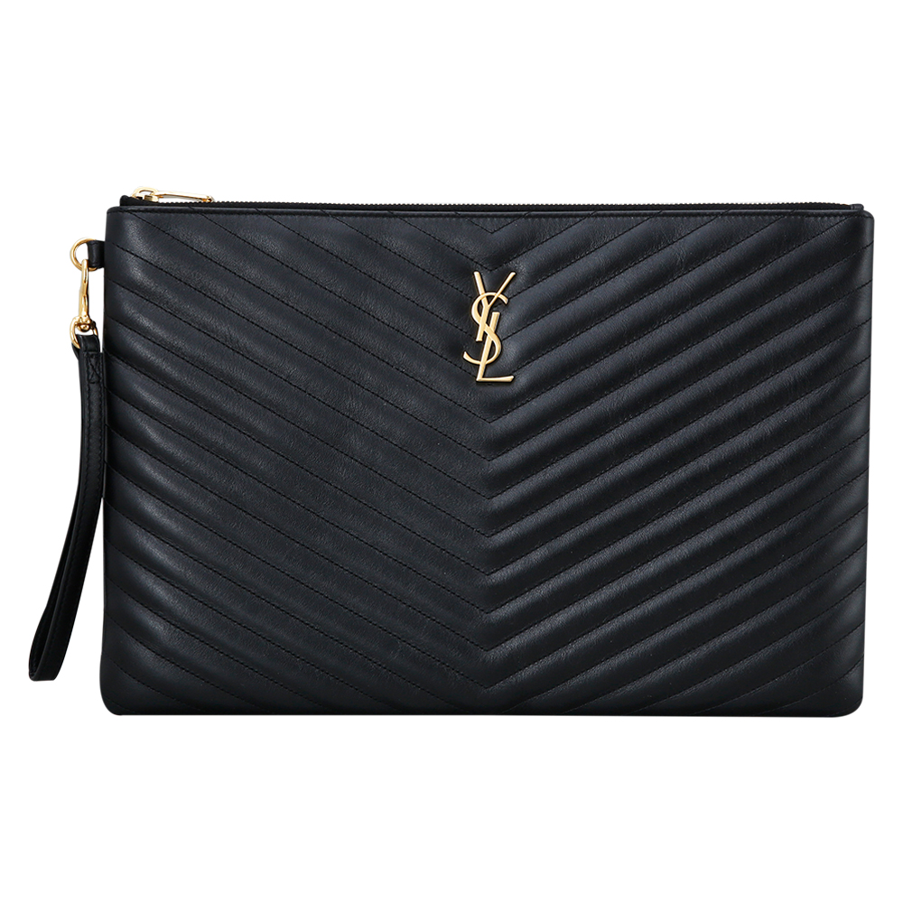 Yves Saint Laurent(USED)생로랑 모노그램 쉐브론 클러치
