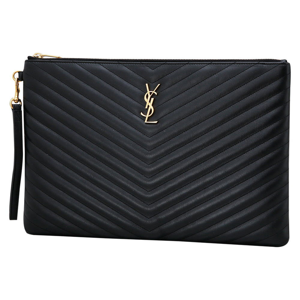 Yves Saint Laurent(USED)생로랑 모노그램 쉐브론 클러치