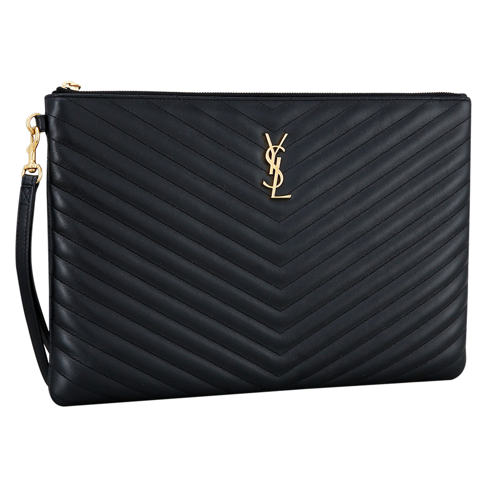 Yves Saint Laurent(USED)생로랑 모노그램 쉐브론 클러치