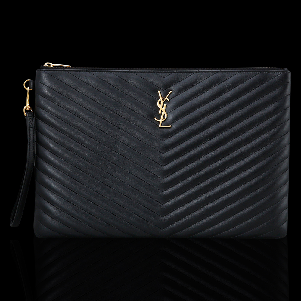 Yves Saint Laurent(USED)생로랑 모노그램 쉐브론 클러치