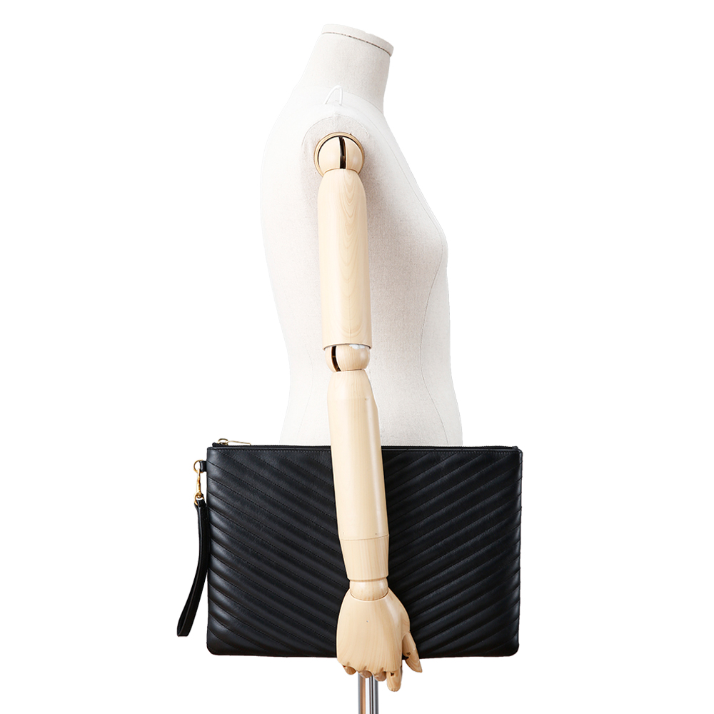 Yves Saint Laurent(USED)생로랑 모노그램 쉐브론 클러치