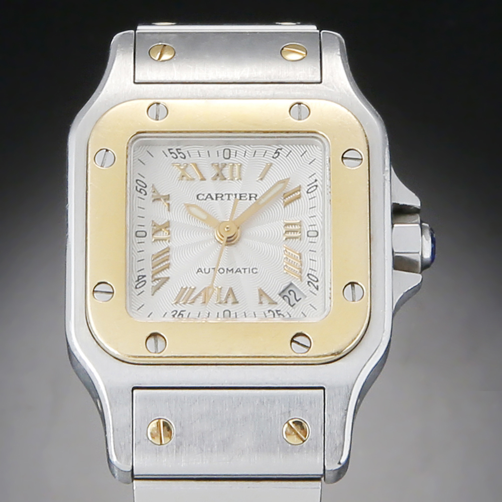 CARTIER(USED)까르띠에 산토스 갈베 콤비 입체판 스몰