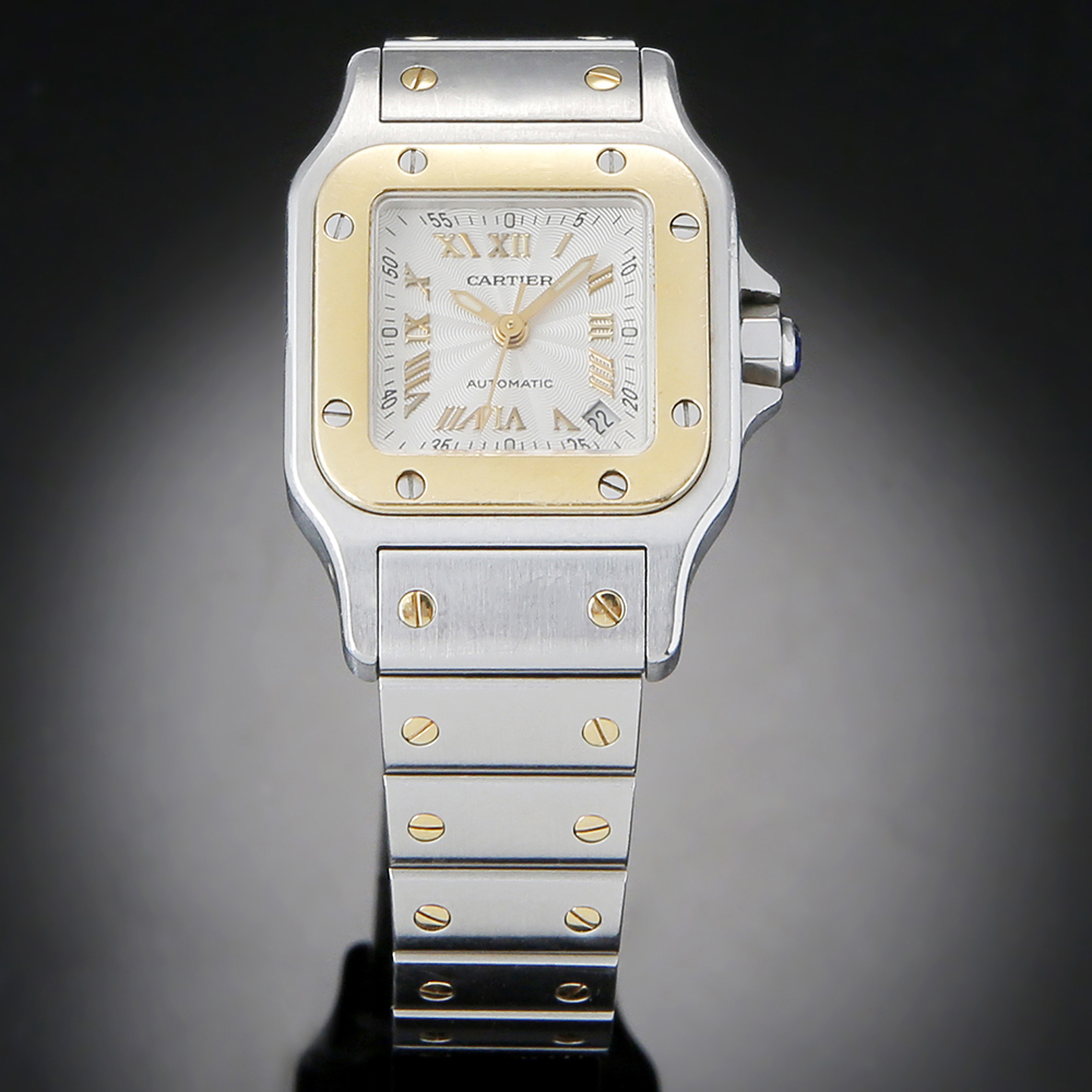 CARTIER(USED)까르띠에 산토스 갈베 콤비 입체판 스몰