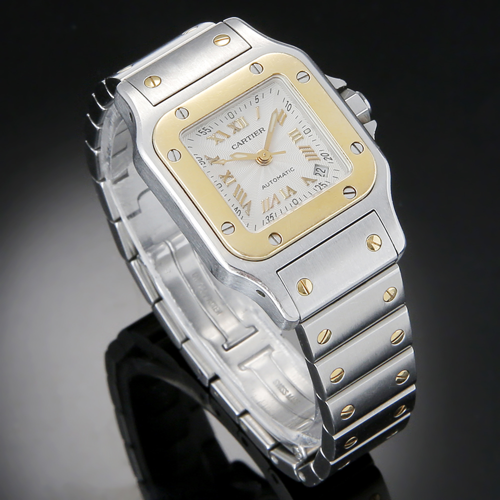 CARTIER(USED)까르띠에 산토스 갈베 콤비 입체판 스몰