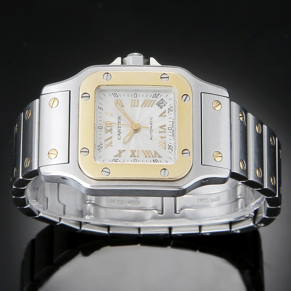 CARTIER(USED)까르띠에 산토스 갈베 콤비 입체판 스몰