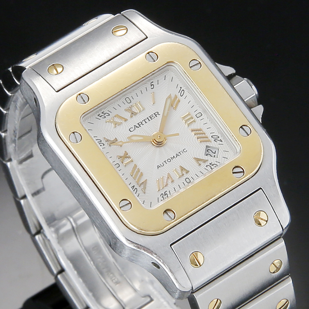 CARTIER(USED)까르띠에 산토스 갈베 콤비 입체판 스몰