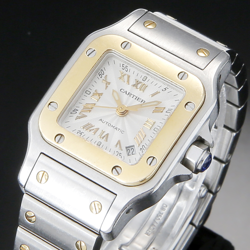 CARTIER(USED)까르띠에 산토스 갈베 콤비 입체판 스몰