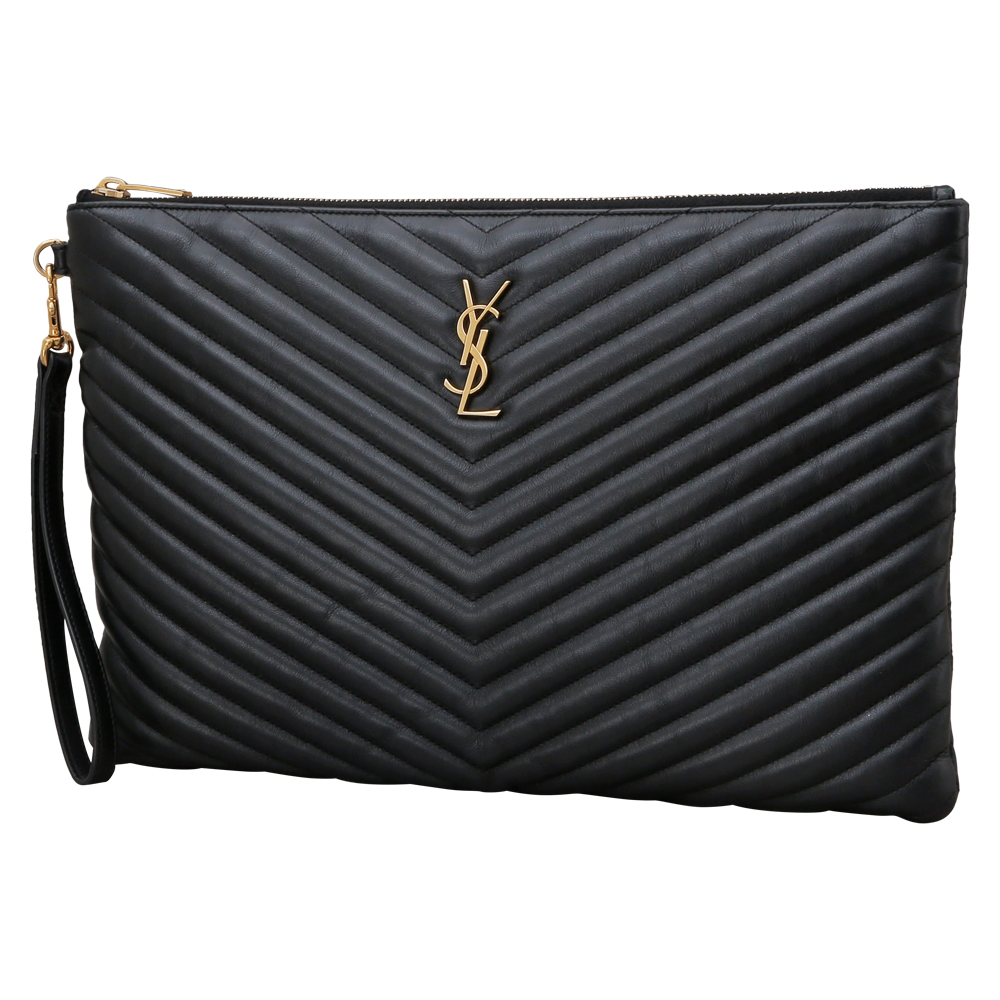 Yves Saint Laurent(USED)생로랑 모노그램 쉐브론 클러치