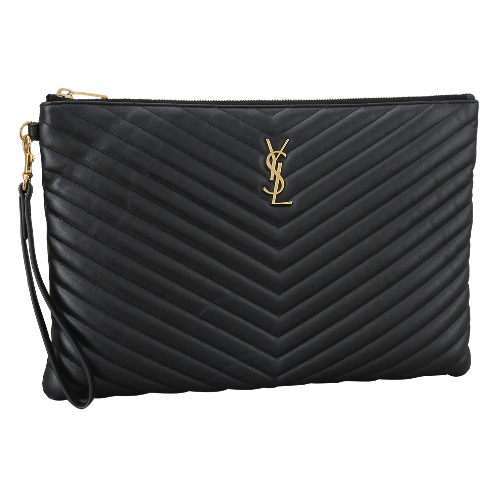 Yves Saint Laurent(USED)생로랑 모노그램 쉐브론 클러치