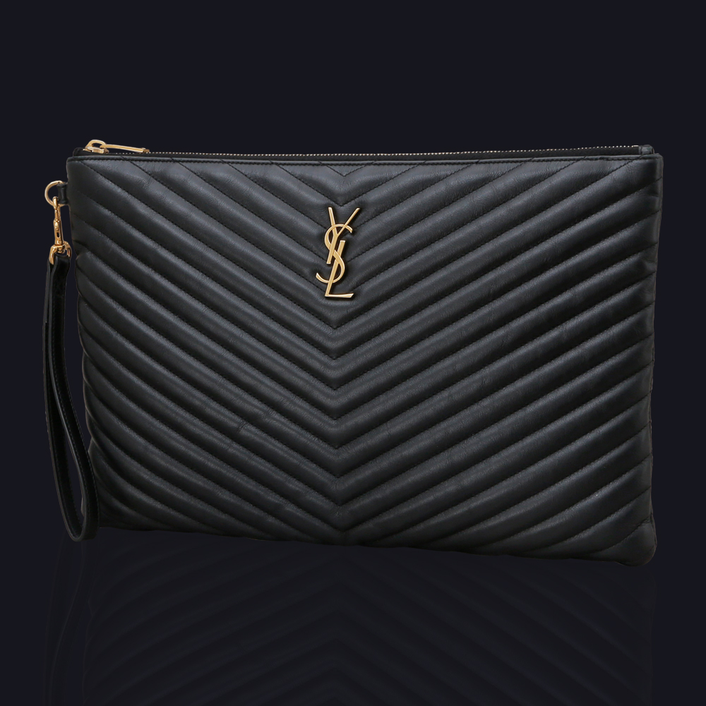 Yves Saint Laurent(USED)생로랑 모노그램 쉐브론 클러치