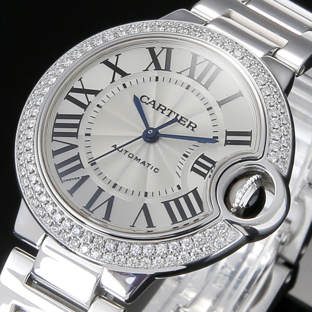 CARTIER(USED)까르띠에 발롱블루 화이트골드 다이아베젤33