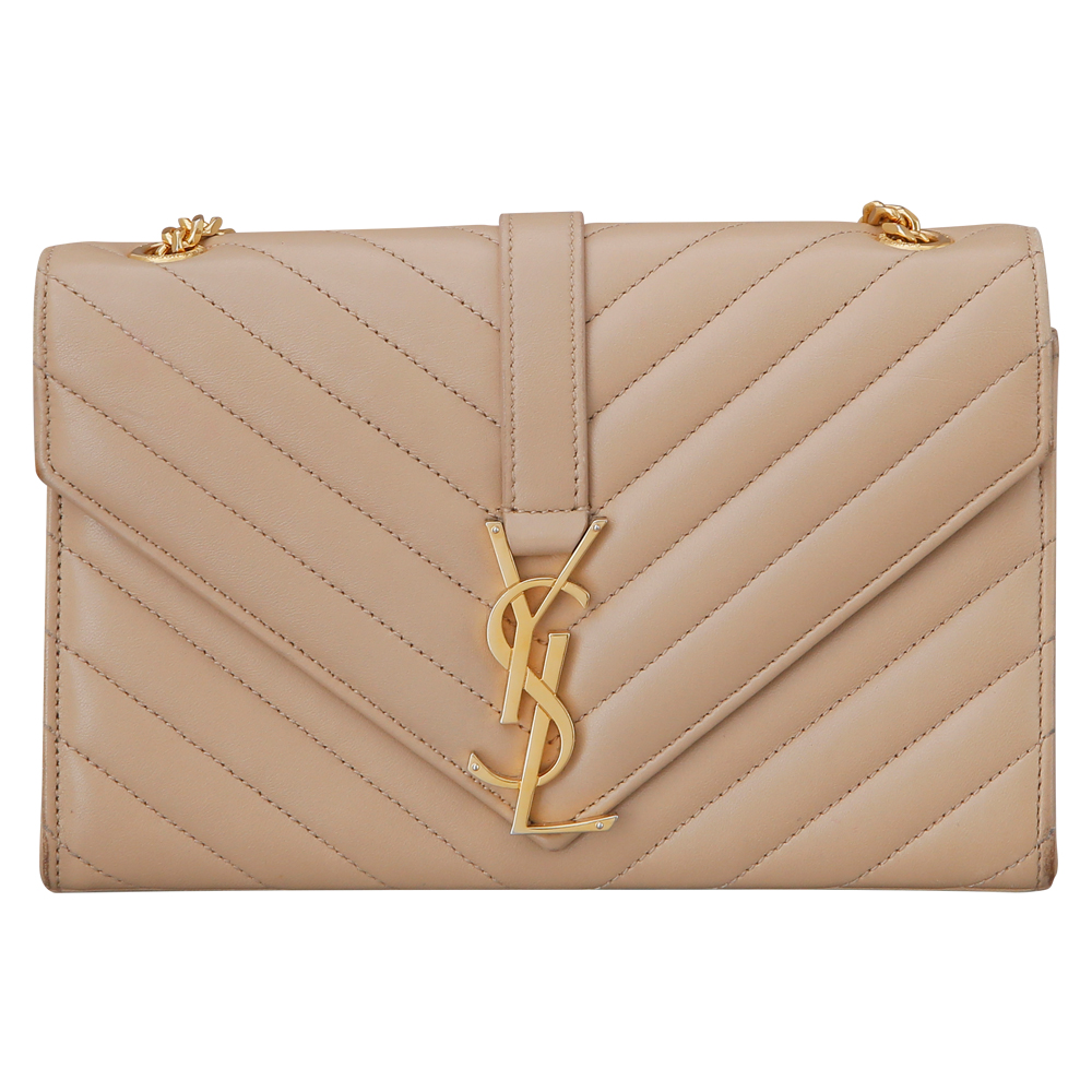 Yves Saint Laurent(USED)생로랑 모노그램 쉐브론 체인 숄더백