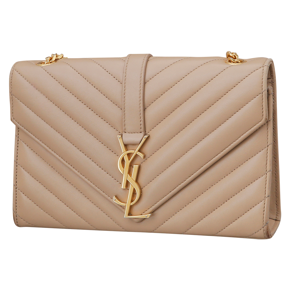 Yves Saint Laurent(USED)생로랑 모노그램 쉐브론 체인 숄더백