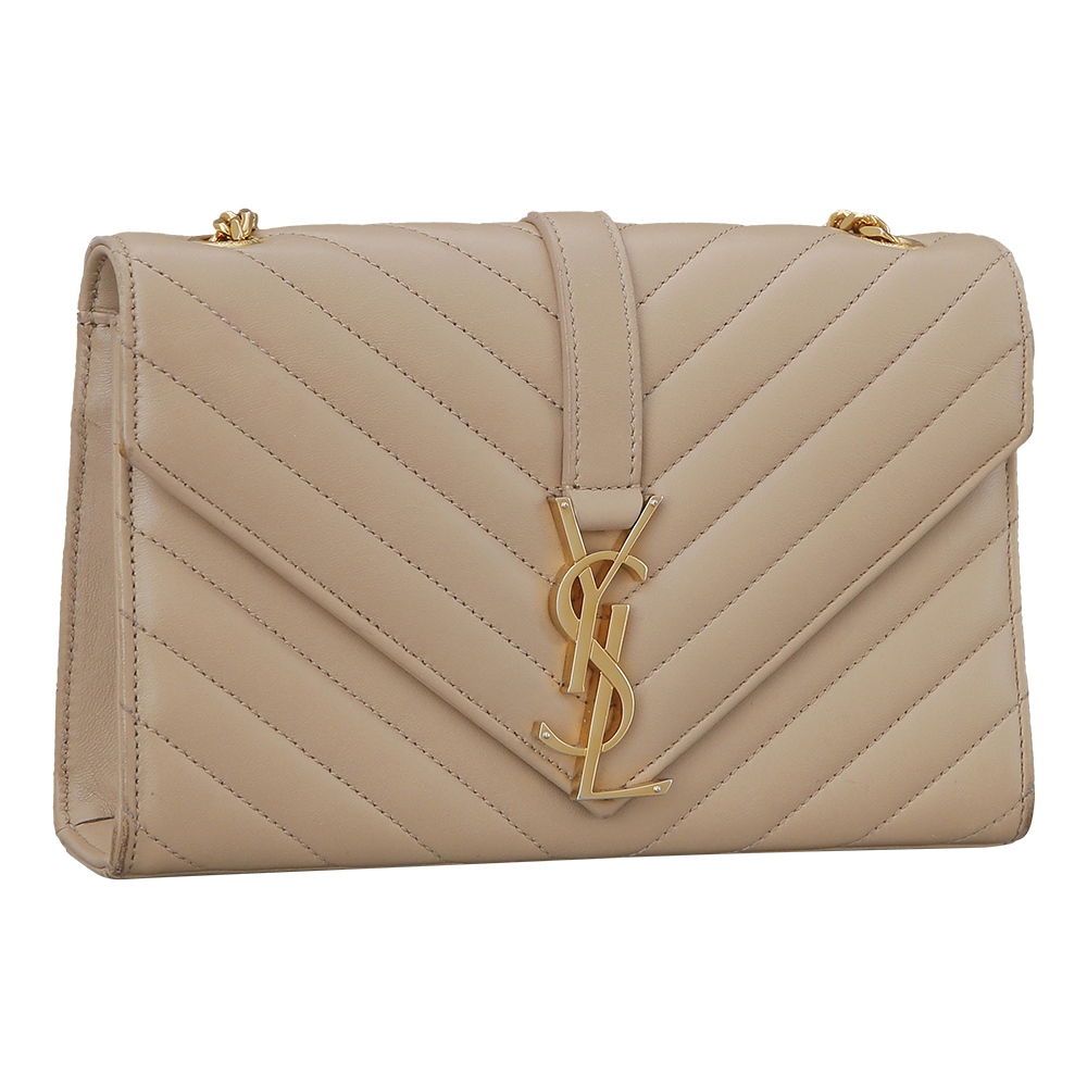 Yves Saint Laurent(USED)생로랑 모노그램 쉐브론 체인 숄더백