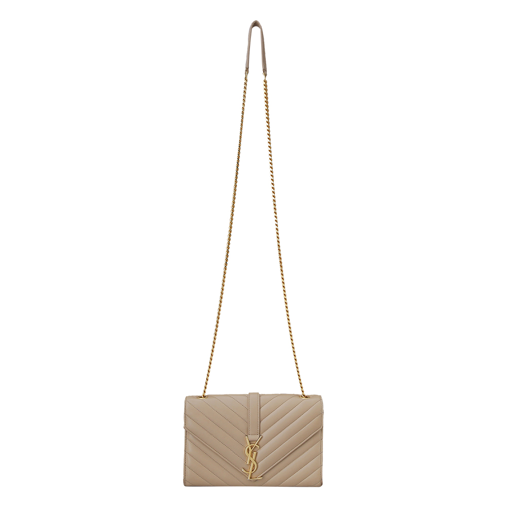 Yves Saint Laurent(USED)생로랑 모노그램 쉐브론 체인 숄더백