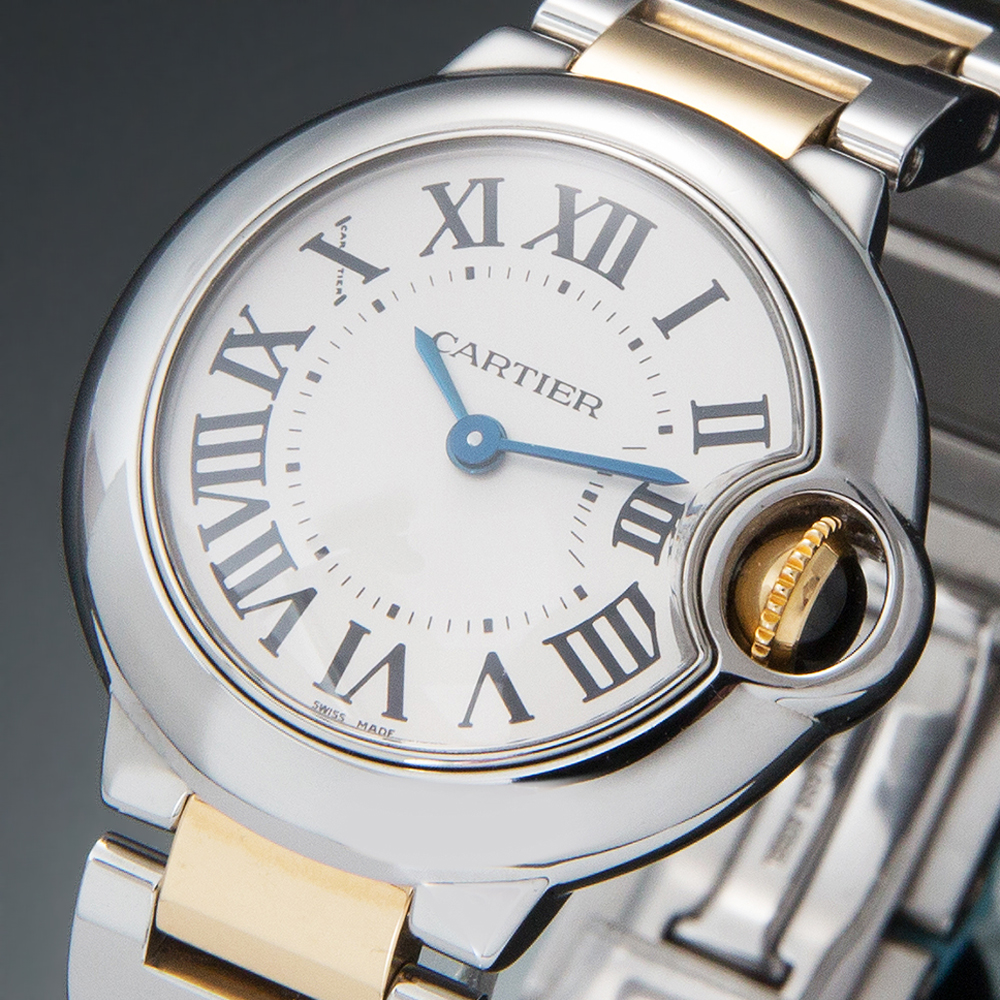 CARTIER(USED)까르띠에 발롱블루 콤비28