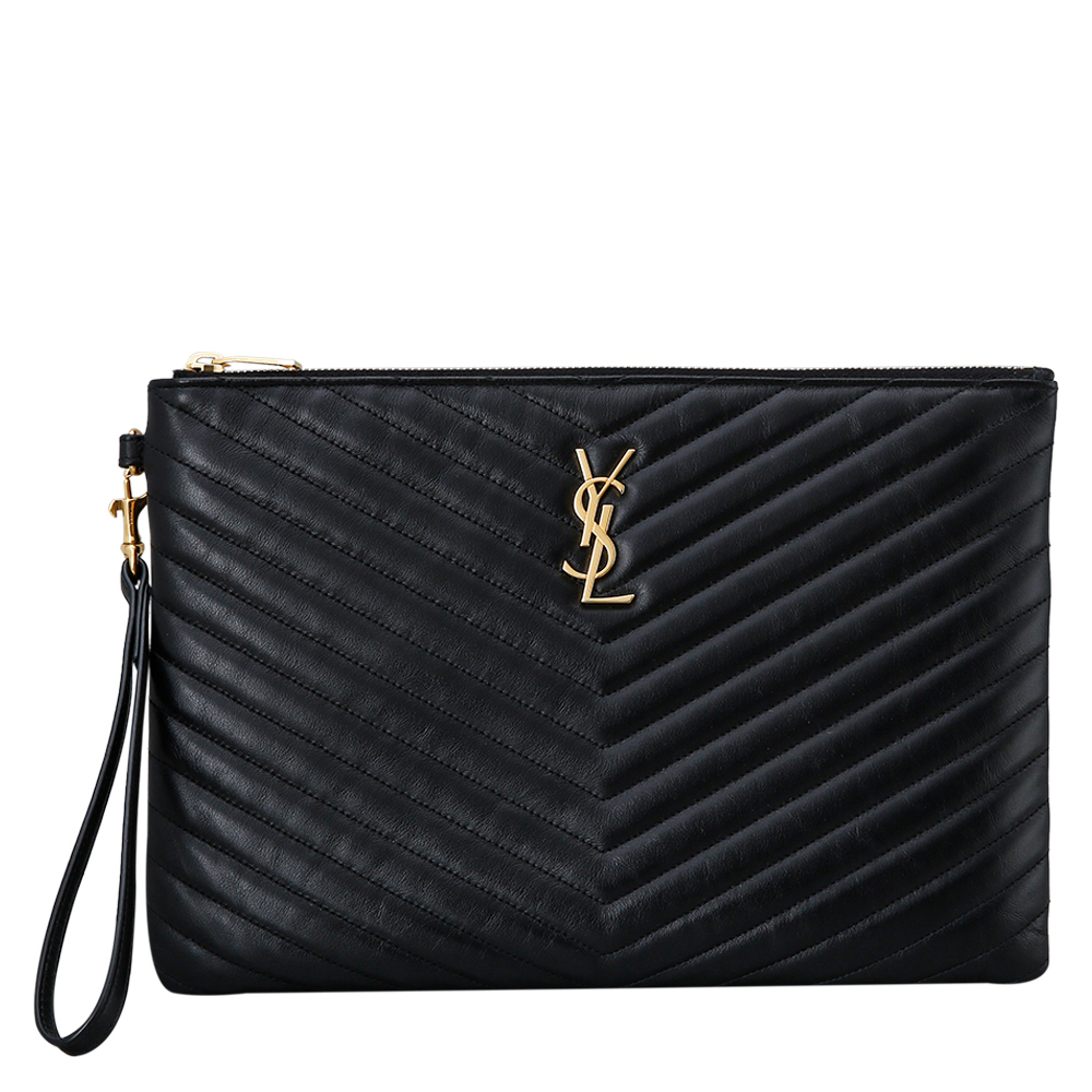 Yves Saint Laurent(USED)생로랑 모노그램 쉐브론 클러치