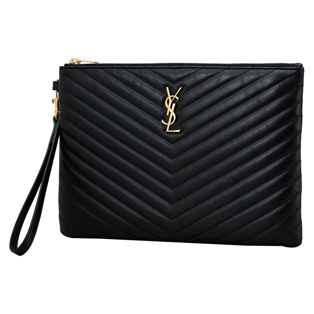 Yves Saint Laurent(USED)생로랑 모노그램 쉐브론 클러치
