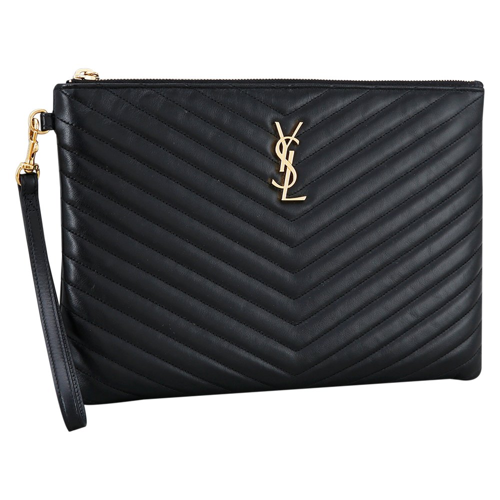 Yves Saint Laurent(USED)생로랑 모노그램 쉐브론 클러치
