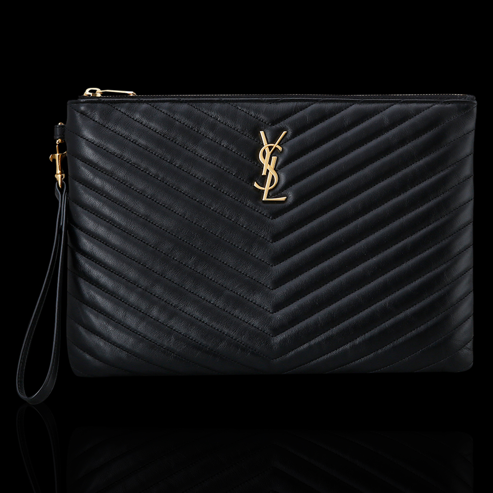Yves Saint Laurent(USED)생로랑 모노그램 쉐브론 클러치