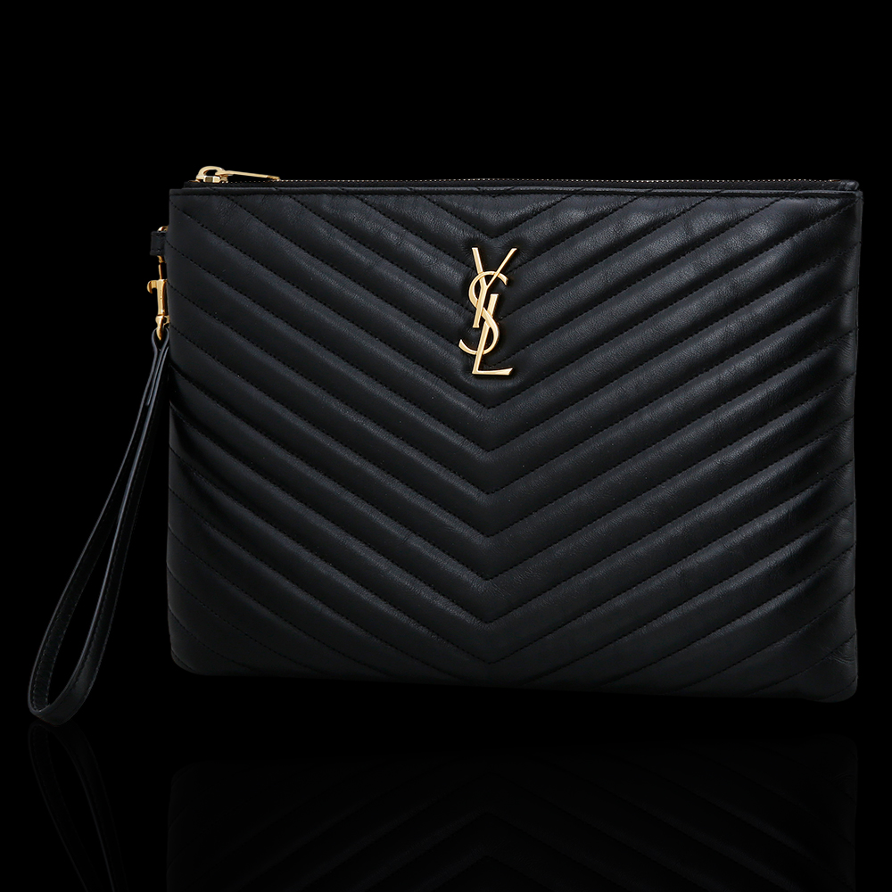 Yves Saint Laurent(USED)생로랑 모노그램 쉐브론 클러치