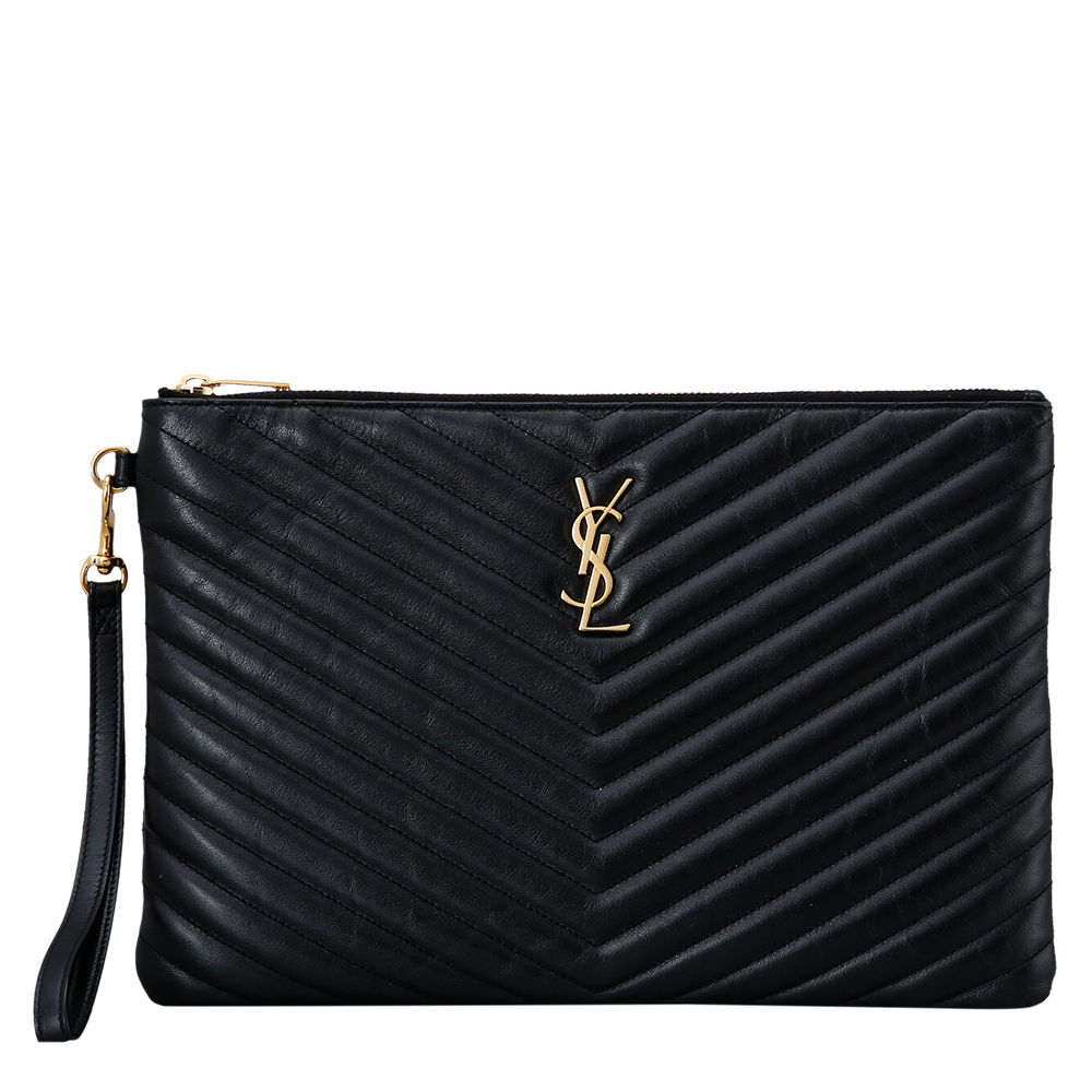 Yves Saint Laurent(USED)생로랑 모노그램 쉐브론 클러치