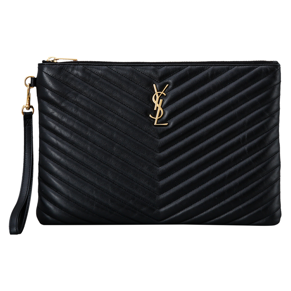 Yves Saint Laurent(USED)생로랑 모노그램 쉐브론 클러치