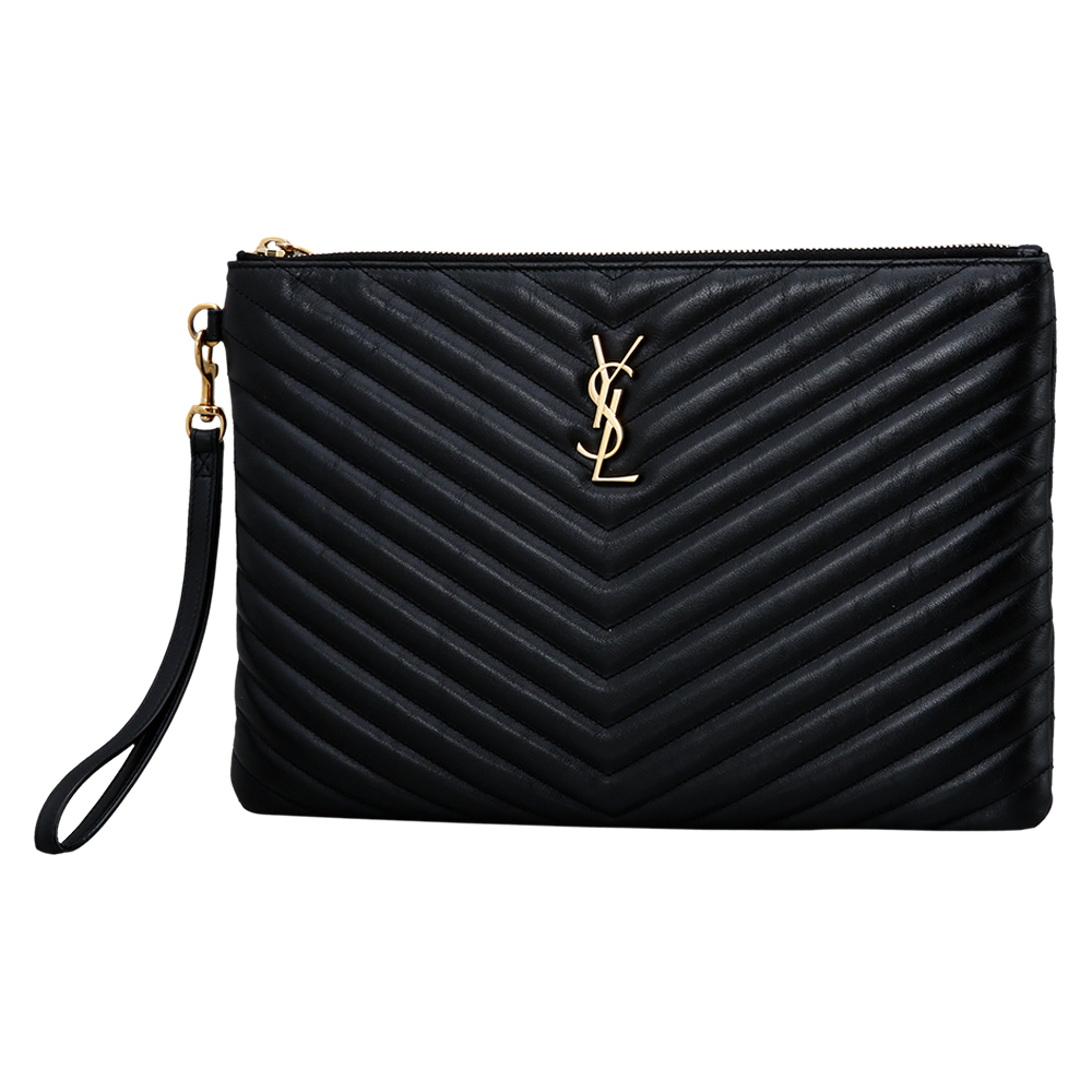 Yves Saint Laurent(USED)생로랑 모노그램 쉐브론 클러치
