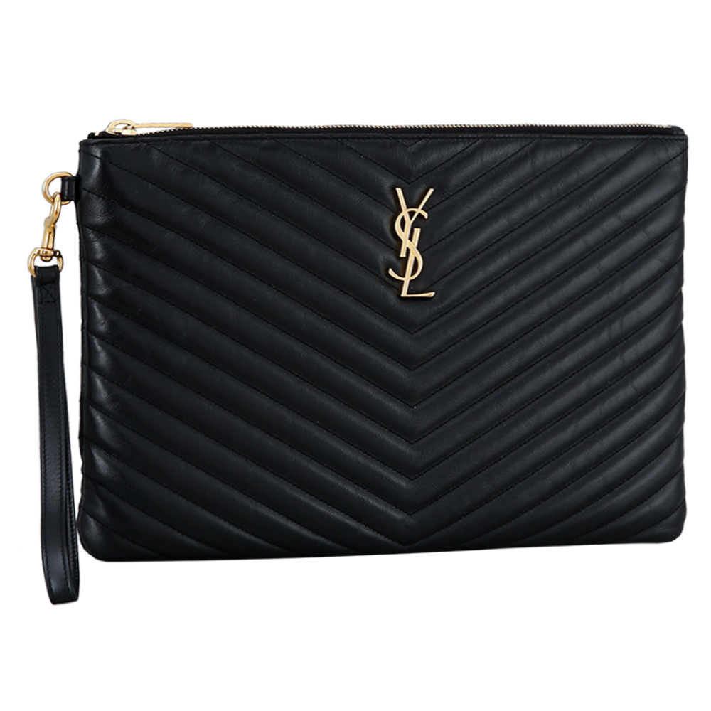 Yves Saint Laurent(USED)생로랑 모노그램 쉐브론 클러치