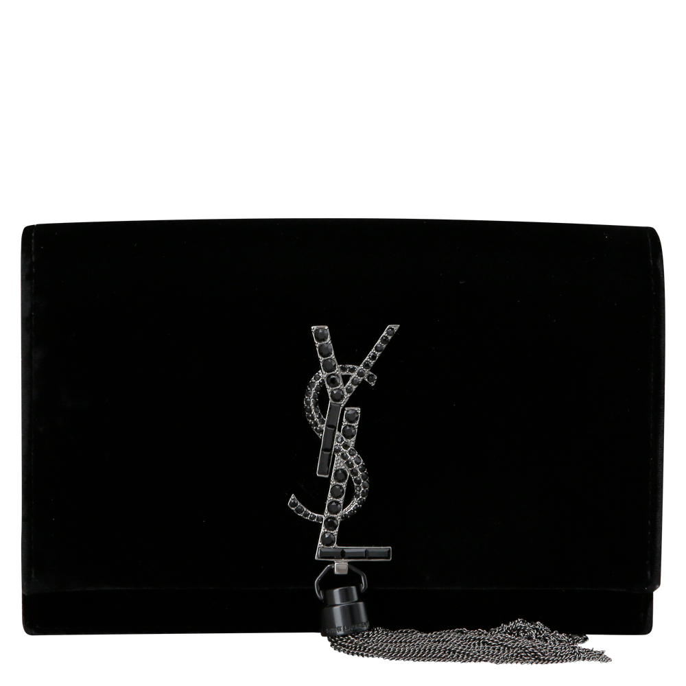 Yves Saint Laurent(USED)생로랑 벨벳 체인 숄더백