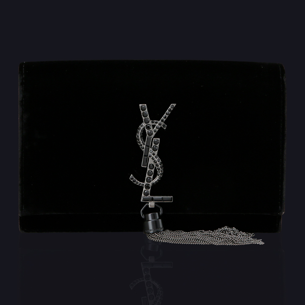 Yves Saint Laurent(USED)생로랑 벨벳 체인 숄더백