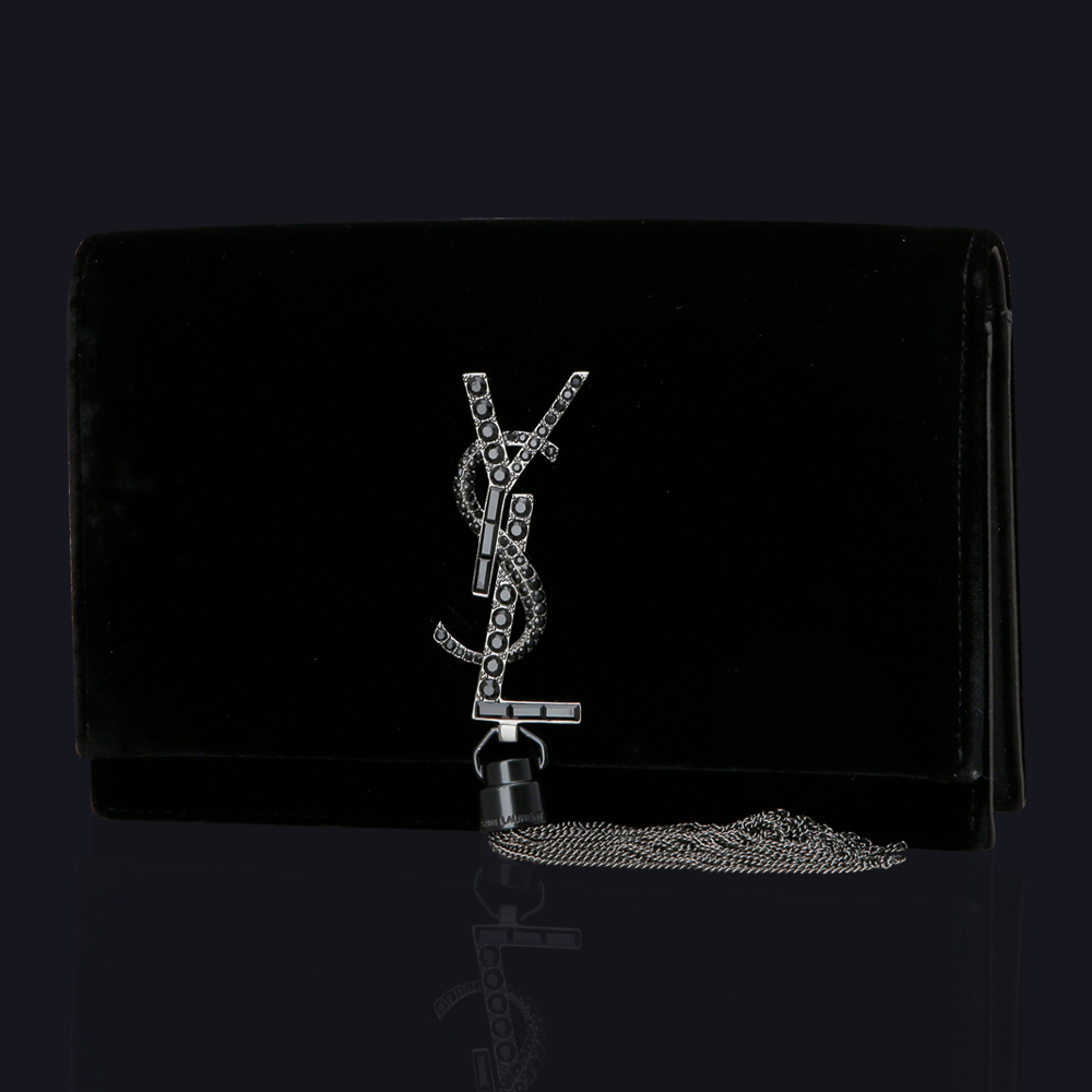 Yves Saint Laurent(USED)생로랑 벨벳 체인 숄더백