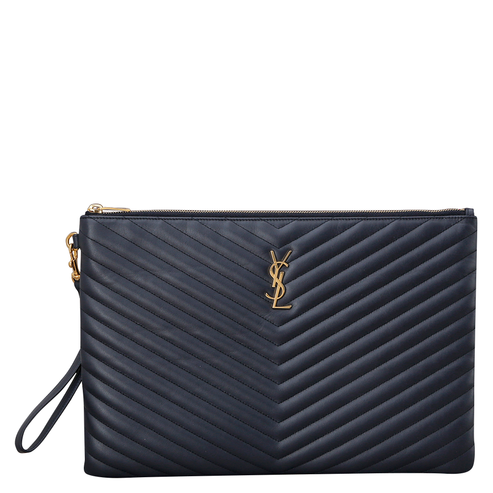 Yves Saint Laurent(USED)생로랑 모노그램 쉐브론 클러치