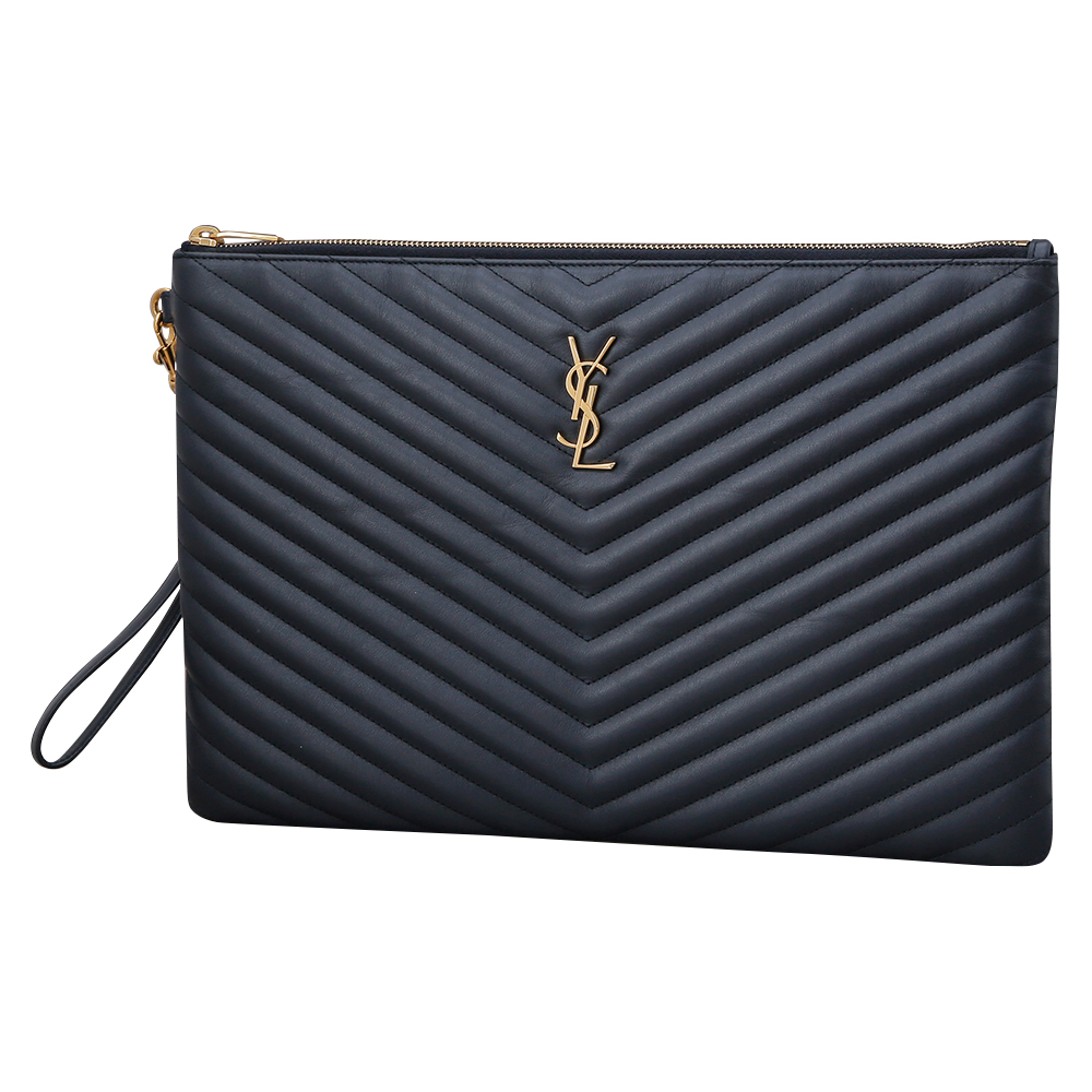 Yves Saint Laurent(USED)생로랑 모노그램 쉐브론 클러치