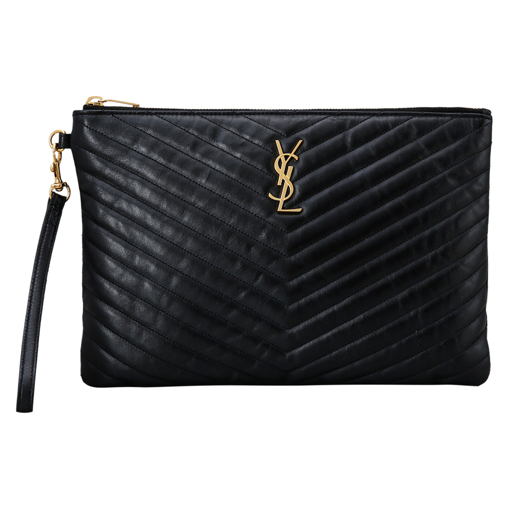 Yves Saint Laurent(USED)생로랑 모노그램 쉐브론 클러치