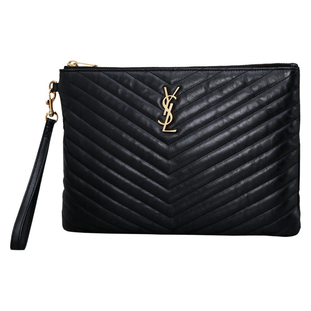 Yves Saint Laurent(USED)생로랑 모노그램 쉐브론 클러치
