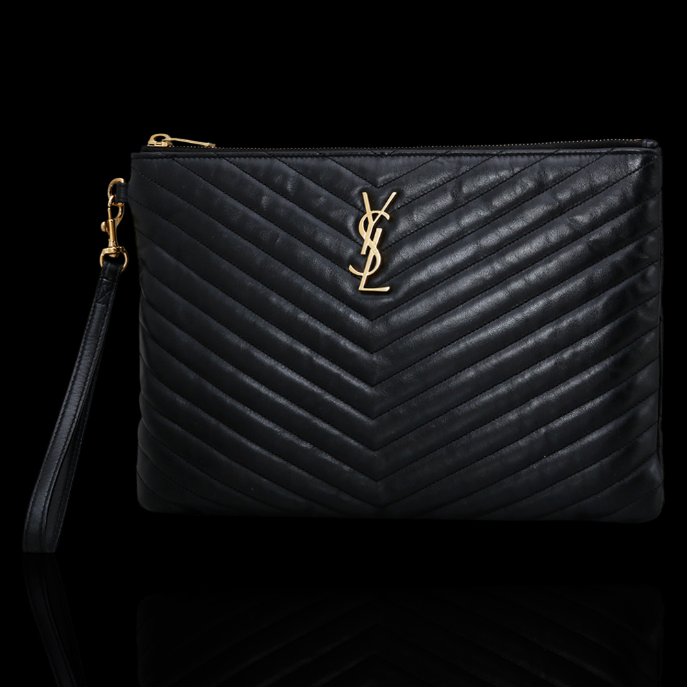 Yves Saint Laurent(USED)생로랑 모노그램 쉐브론 클러치