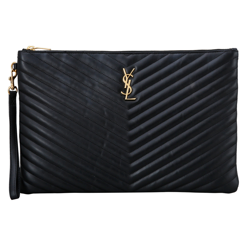 Yves Saint Laurent(USED)생로랑 모노그램 쉐브론 클러치