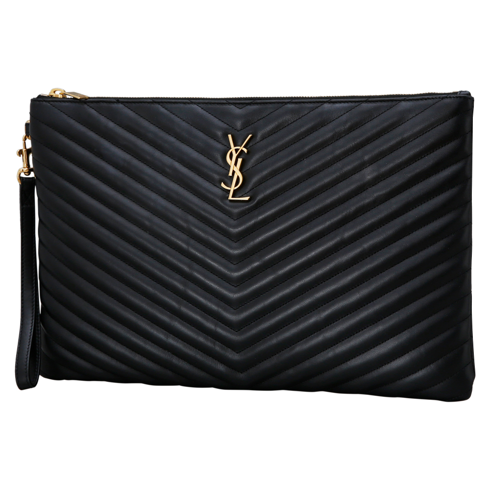 Yves Saint Laurent(USED)생로랑 모노그램 쉐브론 클러치